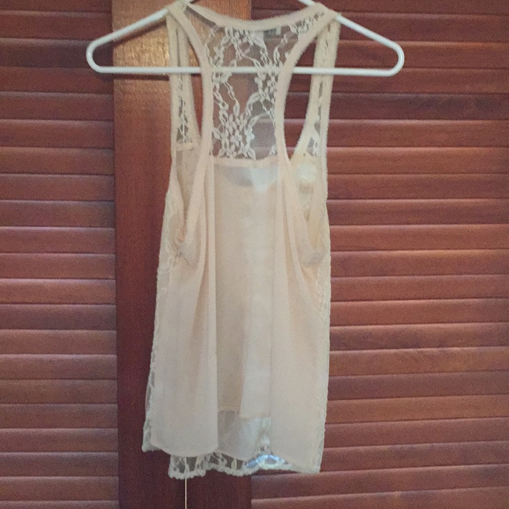 Lace Razor Back Tank - Picture 3 of 3